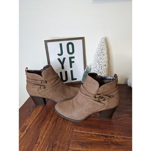 City Classified Brown Booties Size 11